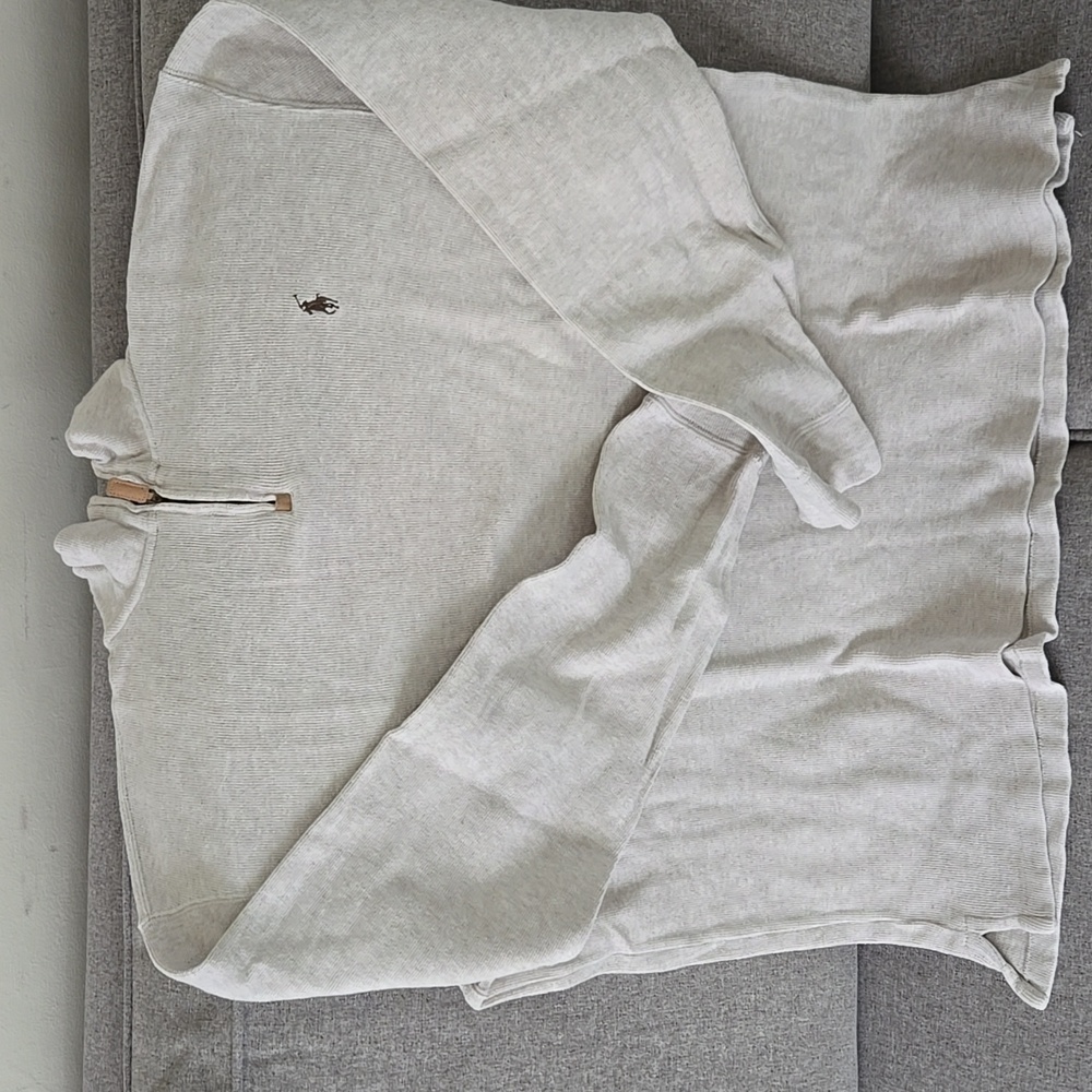Ralph Lauren / Polo Royal Cream Quarter-Zip Sweater